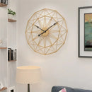 geometric industrial style wall clock for modern decoration