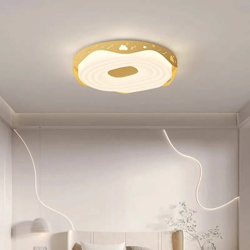 Children’s ceiling light with cartoon astronaut bear, panda and rabbit