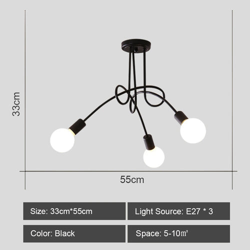 Modern sputnik chandelier industrial style for elegant interiors - vue 15 sur 19