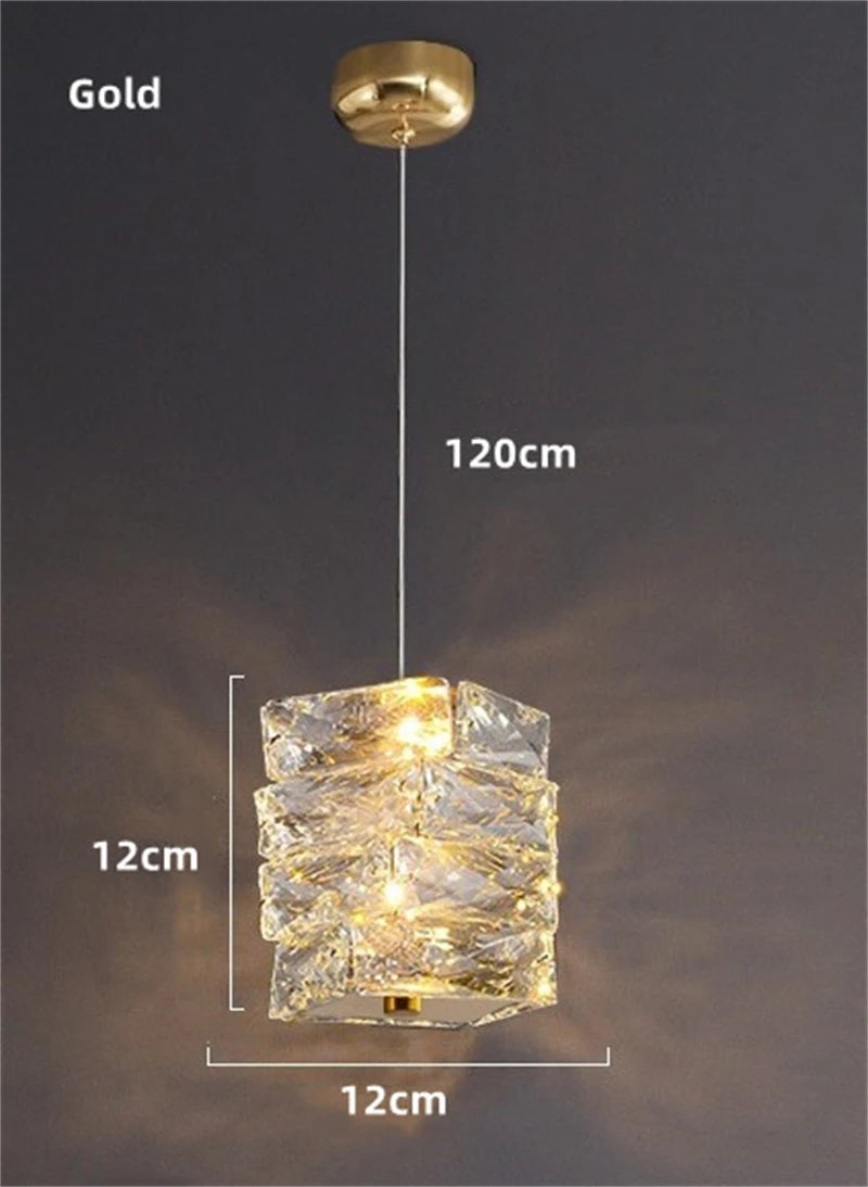 Modern crystal wall light with LED for indoor use - vue 17 sur 18