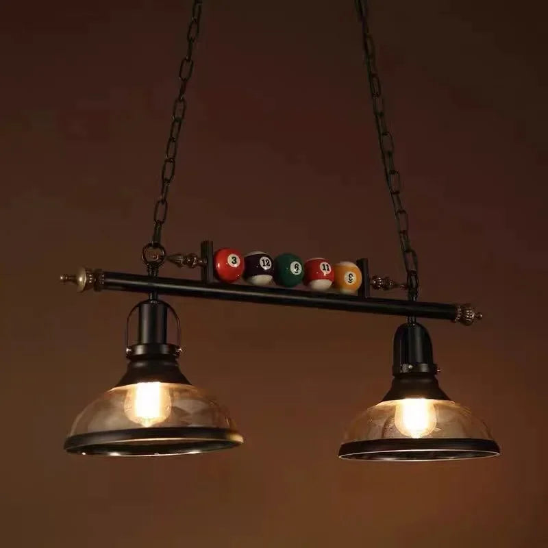 Retro chandelier for bar and billiard creative nostalgic decor