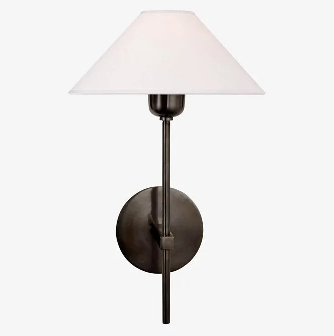 Designer fabric wall light for modern indoor lighting - vue 8 sur 8