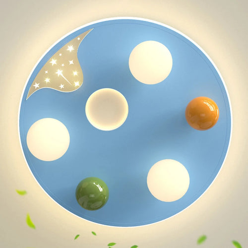 Modern bubble ball ceiling light for children's room - vue 6 sur 8
