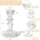 Decorative glass candle holder for weddings and offices