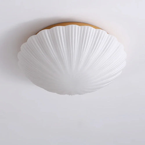Nordic style shell glass ceiling light for interior decor - vue 6 sur 7