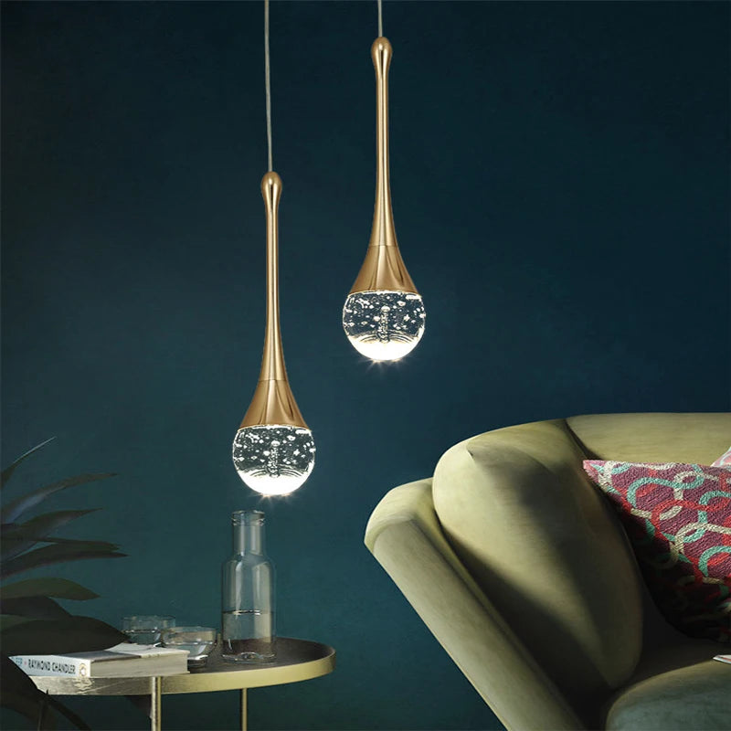 Suspension en cristal au design moderne