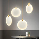 Modern creative marble effect LED chandelier