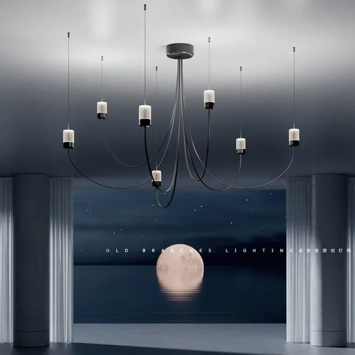 Modern Nordic creative designer chandelier elegant hanging light - vue 6 sur 8