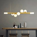 Long luxury postmodern real marble bar chandelier
