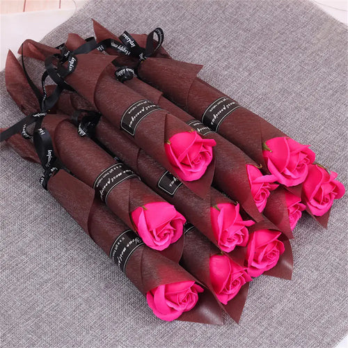 Set of 81 artificial soap roses for decorations and gifts - vue 12 sur 18