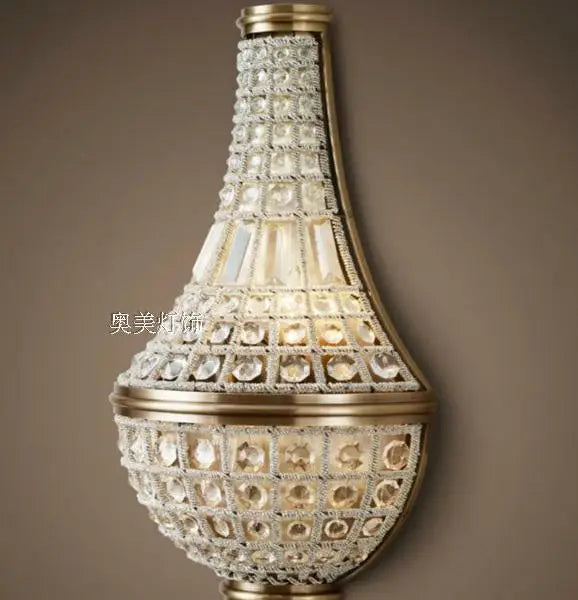 Crystal wall light for elegant contemporary lighting - vue 7 sur 9