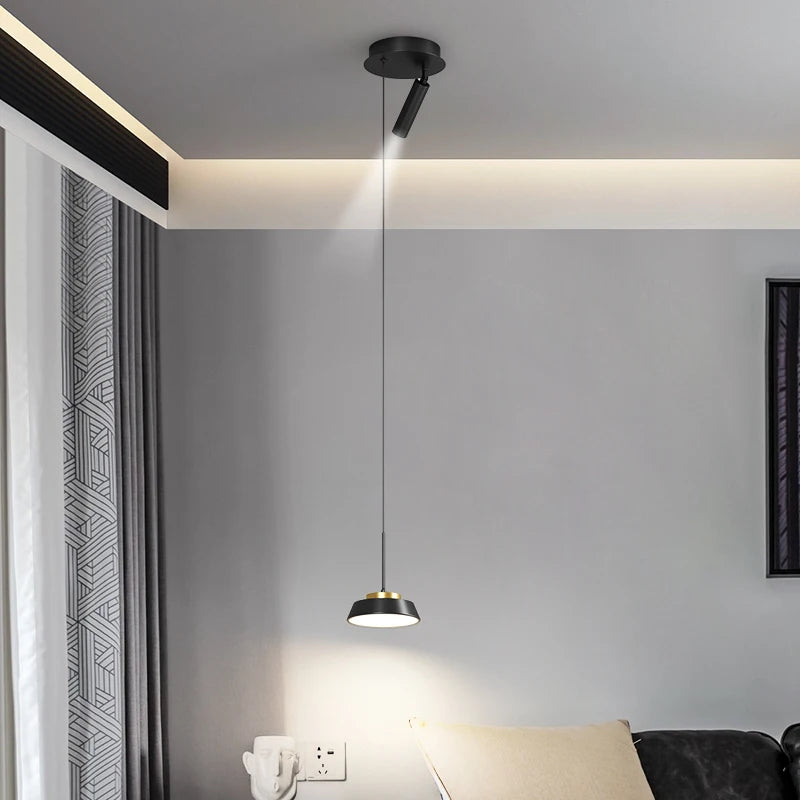 Modern minimalist black luxury pendant light with elegant design