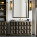 Retro copper chrome black LED wall light for interior decoration