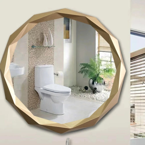 round decorative mirrors for makeup and interior decoration - vue 6 sur 7