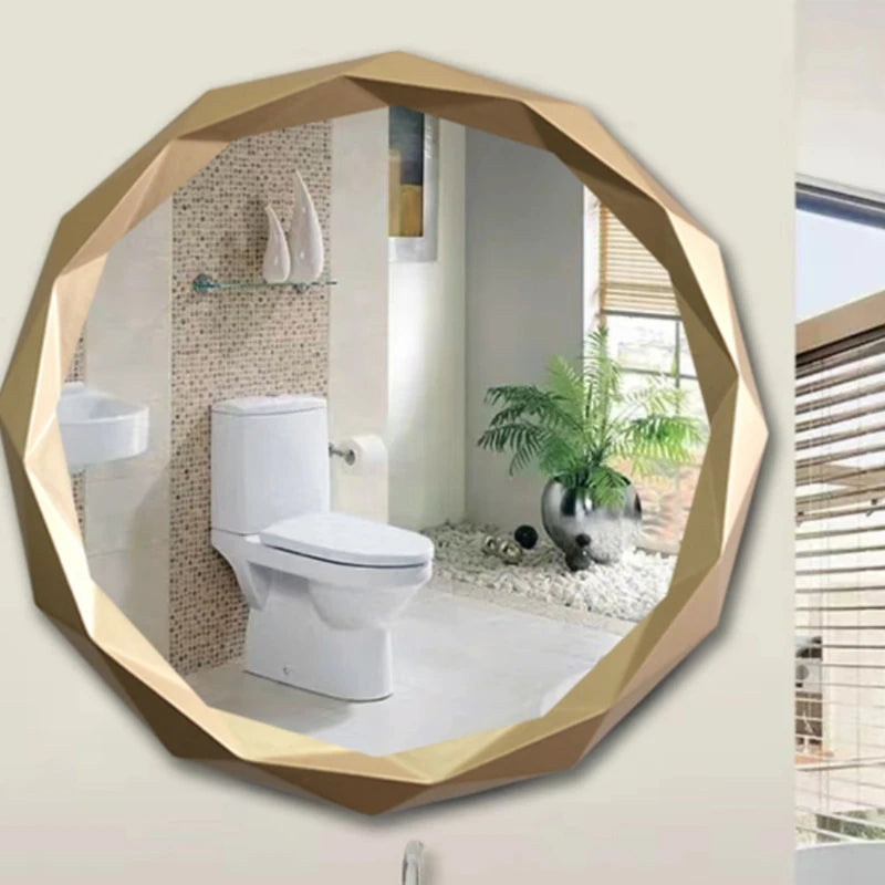 round decorative mirrors for makeup and interior decoration - vue 5 sur 7