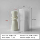 cylindrical aromatic candle silicone mold for resin and plaster