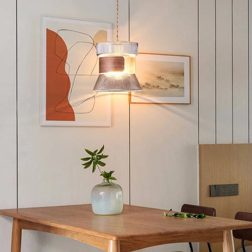Modern nordic glass pendant light for restaurant decor - vue 5 sur 16
