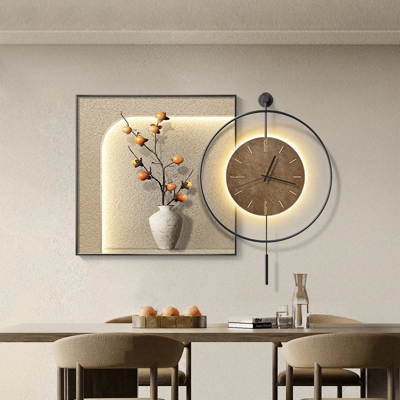 large size wall clock classic design modern metal - vue 3 sur 11