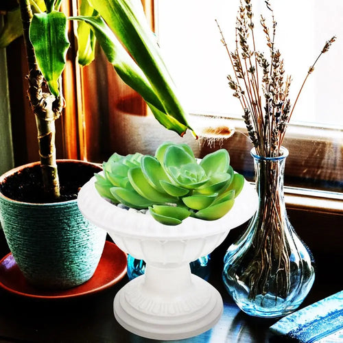 Roman plastic flower pot retro romantic style for events - vue 6 sur 13