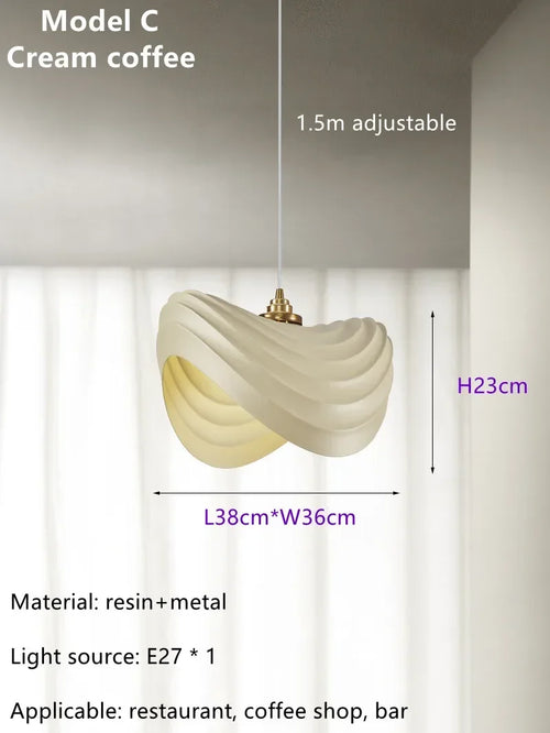 Modern Nordic designer art pendant for interior decoration - vue 12 sur 18