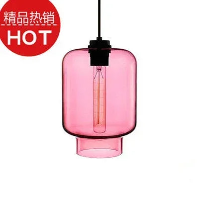 Modern transparent glass pendant chandelier with elegant design - vue 28 sur 28
