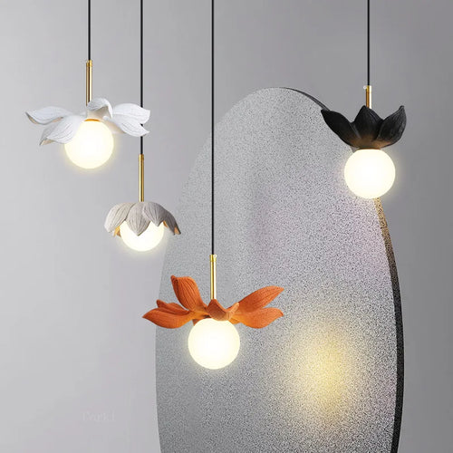 modern resin pendant light for elegant interior decoration - vue 2 sur 22