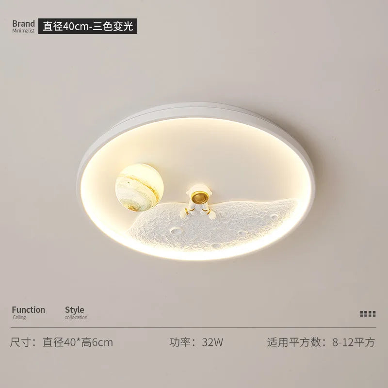 Decorative children's LED ceiling light for baby room - vue 12 sur 12