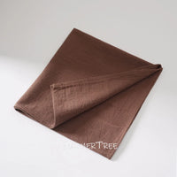 Set of six reusable washed cotton napkins