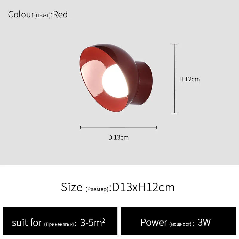 Modern milk bean designer wall lamp for bedrooms, hallway and hotel - vue 11 sur 11