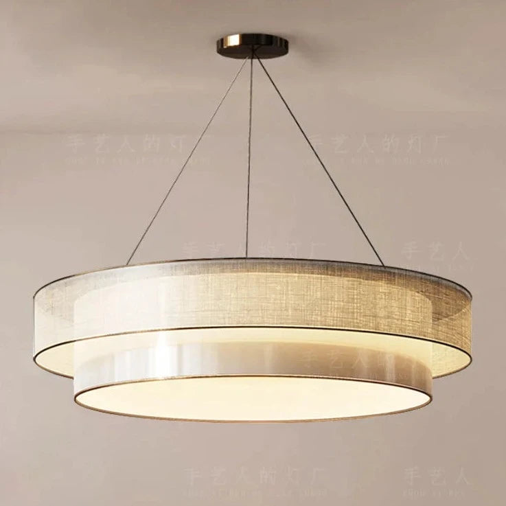Circular Chinese style chandelier for living room, bedroom, study or dining room, zen design
