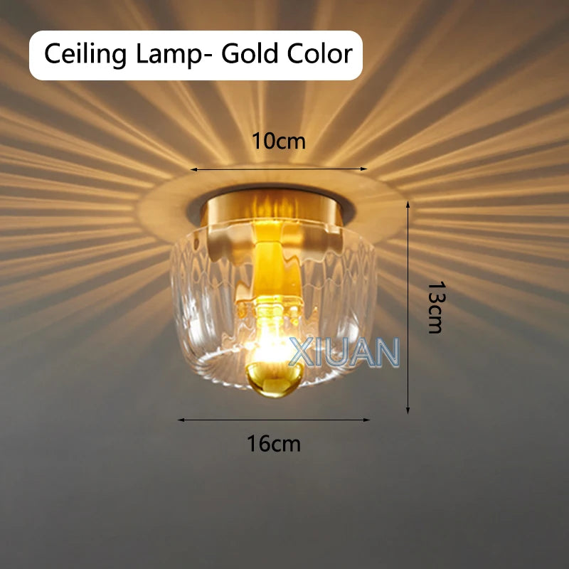 Romantic warm light glass wall lamp for indoor lighting - vue 8 sur 10