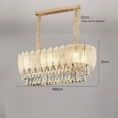 Luxury round crystal ceiling light with LED for interior - vue 9 sur 12