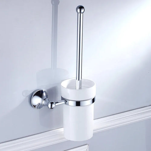 New vintage copper toilet brush holder with ceramic fitting
