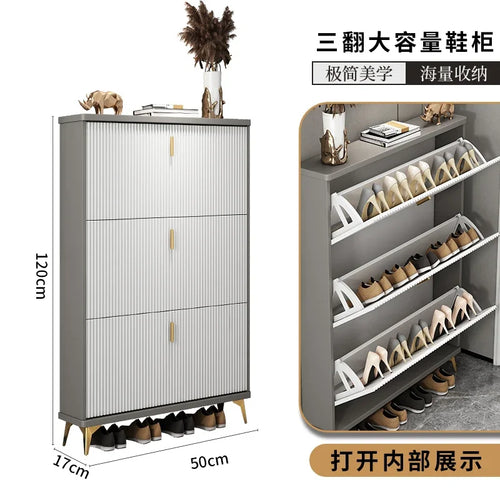 modern multi-layer shoe cabinet for optimal storage - vue 11 sur 18