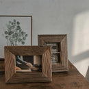 Vintage weathered solid wood photo frame