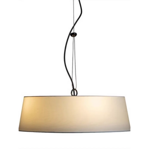 Modern minimalist linen chandelier chinese japanese wabi-sabi pendant - vue 7 sur 8