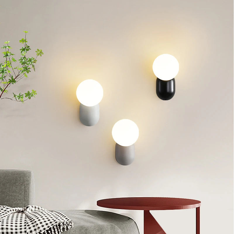 Modern LED wall light small decorative bubble lamp