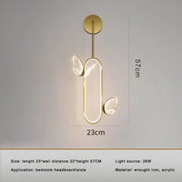 Nordic design butterfly LED wall light for interior decoration