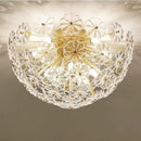 Luxury nordic crystal glass ceiling light for modern interiors