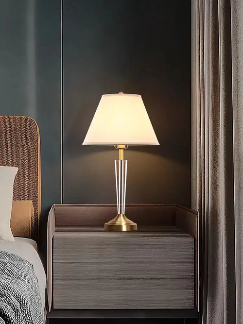 Creative and romantic European luxury crystal copper lamp - vue 2 sur 7