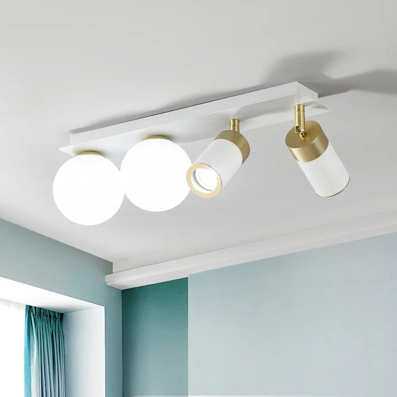 Modern minimalist nordic design glass LED ceiling light
