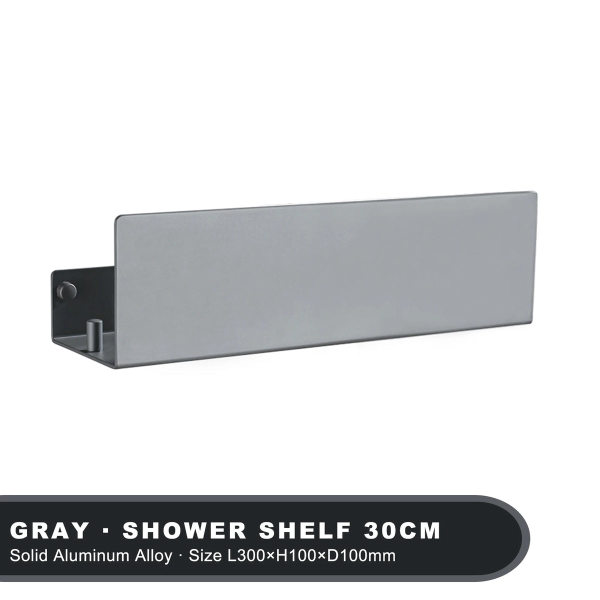 shower shelf with hook for bathroom and kitchen items - vue 15 sur 15