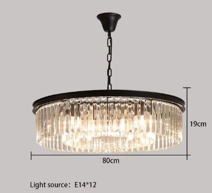 Elegant design crystal pendant chandelier for indoor lighting - vue 10 sur 22