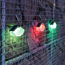 Foldable solar hanging lantern for outdoor and Christmas decoration