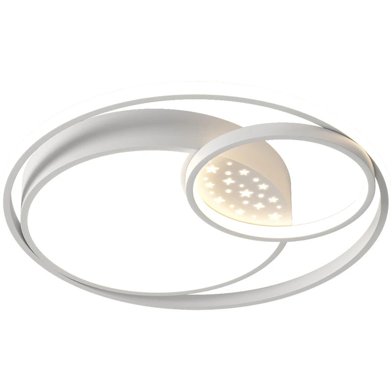 Modern minimalist LED ceiling light for decorative indoor home lighting - vue 5 sur 12