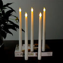 set of flameless flickering LED candles for Christmas decoration