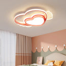 romantic heart-shaped ceiling light for little girl