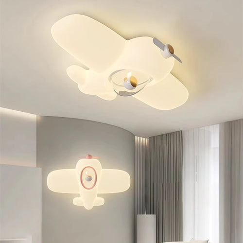 Cute astronaut LED ceiling light for children's room - vue 3 sur 9
