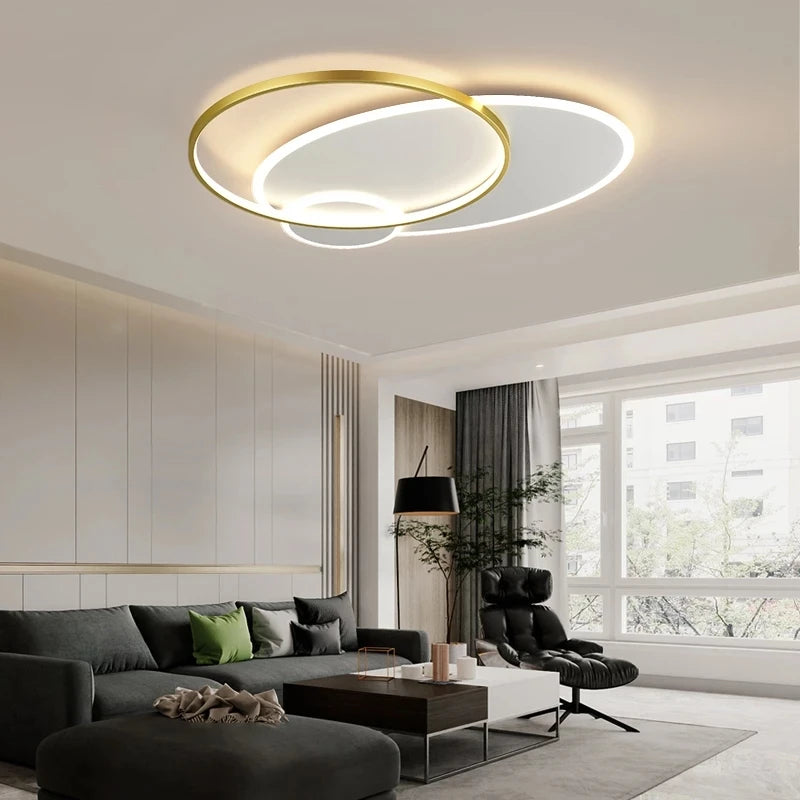 Modern LED ceiling light for elegant and bright interior decor - vue 9 sur 22