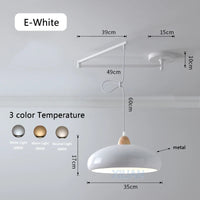 Modern swinging arm LED pendant light